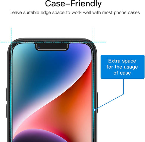 JETech Privacy Screen Protector for iPhone 14 Plus 6.7-Inch, Anti Spy Tempered Glass Film, 2-Pack......