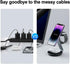 FigurX 3 in 1 Magnetic Wireless Charging Station, Mag Safe Aluminum Alloy Charger Stand for iPhone 15/14/13/12 Series, Apple Watch, AirPods Pro (U...