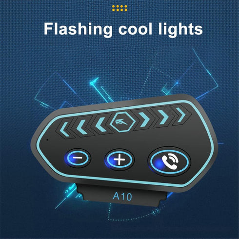 Motorcycle Bluetooth 5.0 Helmet Headset Wireless Headphones for Universal Audio System Thinnest Speakers with IPX7 Waterproof/Hand Free/FM/Easy Se...