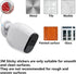 Wall Mount Indoor/Outdoor Camera Mounts Compatible for Magnetic Arlo/Arlo Pro/Arlo Pro 2 Camera (2 Pack Silver)...