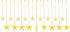 TOFU Star Curtain Lights, 108 Led 12 Stars Remote Window Curtain String Lights Plug in with 8 Flashing Modes Decoration for Christmas, Wedding, Be...