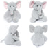 Elephant Teddy Bear Stuffed Animals Plush Elephant Toys with Pink Ears Nose for Girls Boys Kids Babies Shower Bedtime Gifts, 15.7"...