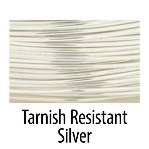 Artistic Wire, 18 Gauge Silver Plated Tarnish Resistant Colored Copper Craft Jewelry Wrapping Wire, Tarnish Resistant Silver, 4 yd...