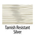 Artistic Wire, 18 Gauge Silver Plated Tarnish Resistant Colored Copper Craft Jewelry Wrapping Wire, Tarnish Resistant Silver, 4 yd...