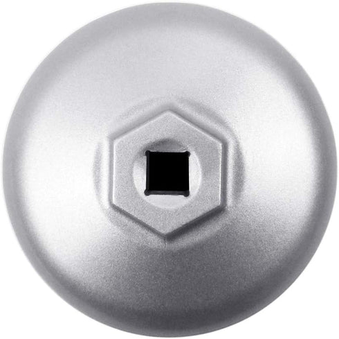 86.6mm 16 Flute Oil Filter Wrench for Volvo and BMW - 86mm Cartridge Style Oil Filter Housing Caps, Removal Tool (Silver)...