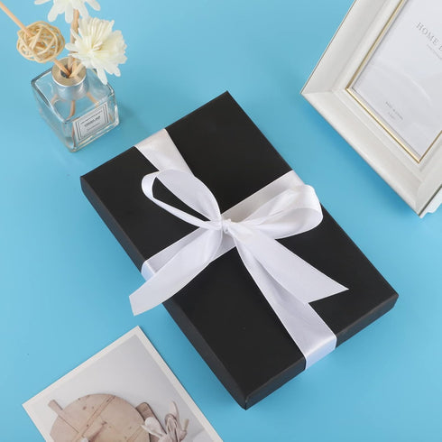 2Rolls/50Yards 1 Inch White Satin Ribbon Gift Wrapping Ribbons for Wedding Party Decorations White Bows Making Bridal Flower Bouquet Wrapping...