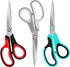 Scissors, Huhuhero 8.7" Multipurpose Scissors Heavy Duty, Titanium Sharp Scissors for Office Home Sewing High School Students, Comfort Grip Handle...