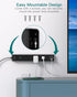 Surge Protector Power Strip - Extension Cord with 6 AC Outlets 4 USB (2 USB-C Ports), Flat Plug with Overload Surge Protection, Wall Mount, 5ft, O...