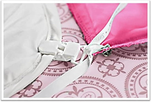 New! Duvet Clips to Secure Inserts- Complete Sleep Tight Bedding System- Includes Duvet Insert Clips and Pin Ties (12- Pieces Secure up to 3 Duvet...