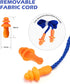 10 Pairs Corded Silicone Ear Plugs - with Plastic Carry Cases - Reusable Noise Cancelling Earplugs for Hearing Protection - Shooting Range Noise R...