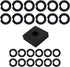 ( 12+12 Sets 1/2” & 3/8" Impact Retaining Ring Clip Friction Ring Hog Ring with O-Ring for Milwaukee Electric Pneumatic Type Impact Wrench, Includ...