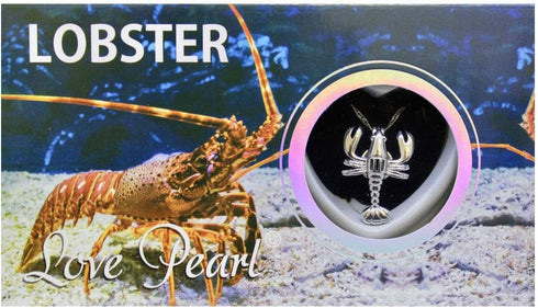 Lobster Love Wish Pearl Kit Chain Necklace Kit Pendant Cultured Pearl in Kit Set with Stainless Steel Chain 16"...