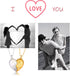 Stainless Steel His and Her Heart Lock Key Matching Puzzle Couples Pendant Necklace...