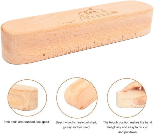 Professional Hardwood Tailors Clapper, Quilters Pressing and Seam Flattening Tool with Ironing Cloth for Creating Crisp Flat Seems Sewing Quilting...