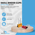 1InTheOffice Small Binder Clips 3/4 Inch, Mini Paper Binder Clips, Assorted Colors (80 Pack)...