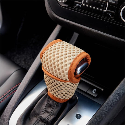 Car Gear Shift Knob Cover, Vehicle Manual Automatic Shifting Gear Stick Protector, Mini Anti-Slip Automotive Shifter Lever Cover Decor Accessories...
