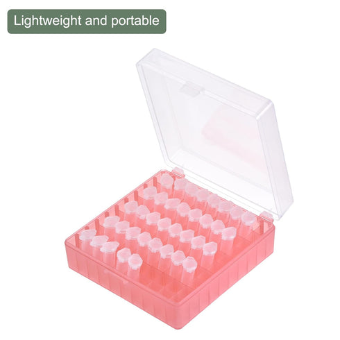 YOKIVE Freezer Tube Box, PP Lockable Holder Rack for 1.5/1.8/2ml Centrifuge Tubes, Fixed Sample Tube, Great for Scientific Institutes (100 Places,...