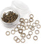 ALL in ONE 16 Gram/100pcs 8mm Antique Bronze Plated Open Jump Ring with Storage Box...