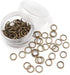 ALL in ONE 16 Gram/100pcs 8mm Antique Bronze Plated Open Jump Ring with Storage Box...
