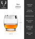 Viski Irving Chrome Rim Crystal Lowball Tumblers Set of 2 - Premium Crystal Clear Cocktail Glass Gold Rimmed Glassware, Stylish Lowball Whiskey Gl...