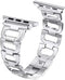 Secbolt Bling Bands Compatible with Apple Watch Band 38mm 40mm 41mm iWatch SE Series 9 8 7 6 5 4 3 2 1 Women Dressy Jewelry D-link Stainless Steel...