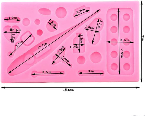 Medical Apparatus Tablet Silicone Mold for DIY Crystal Jelly Shots Candy Soap Mould Gum Paste Desserts Cupcake Cake Topper Decoration Handmade Ice...