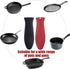 2 Pack Silicone Pan Handle Sleeve, Heat Resistant Cast Iron Skillet Handle Covers for Pots and Pans, Assist Handle Holder Grip for Kitchen Frying ...