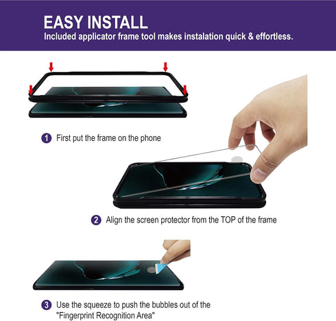 AACL Screen Protector for Samsung Galaxy Note 10 Plus,6.8 Inch,Curved Tempered Glass,Compatible with Ultrasonic Fingerprint Scanner,2 Pack......