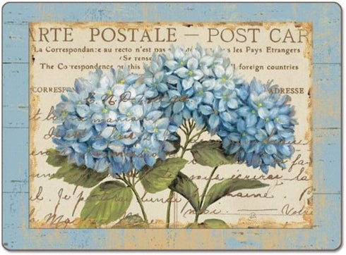 CounterArt Blue Hydrangeas Hardboard Placemat, Set of 2...