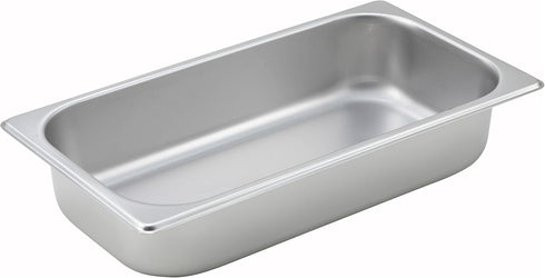 Winco 1/3 Size Pan, 2-1/2-Inch, Stainless Steel...