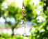 Handmade Crystal Moon&Star Prisms Suncatchers, Glass Window Hanging Ornament, Rainbow Rhinestones Decor for Home Garden...