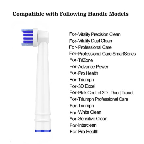 Replacement Toothbrush Heads Compatible with Oral B Braun,16 Pack Professional Electric Toothbrush Heads Brush Heads Refill for Oral-B 7000/Pro 10...
