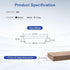 U-Shape Edge Banding, 16.4ft TPE Self Adhesive Veneer Edging Trim Flexible Edge Protector, Furniture Edge Strip for Countertop Table Cabinets Shel...