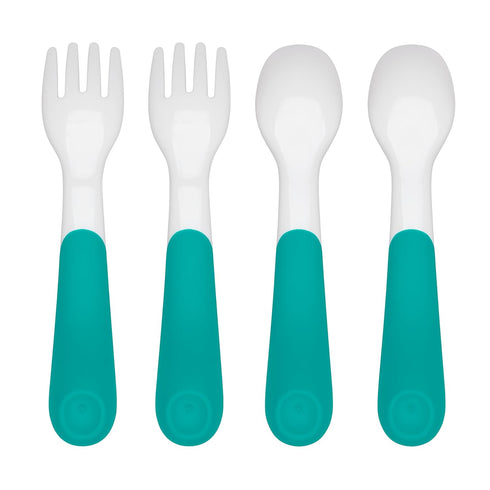 OXO Tot Fork and Spoon Training Set, Teal...