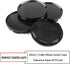 RTRHINOTUNING 63mm 2.5in Wheel Center Caps for Dodge Ram 1500 Dakota Durango 52005732, 63mm(2.48in)/57mm(2.26in) 4 Pack Black Hub Caps...