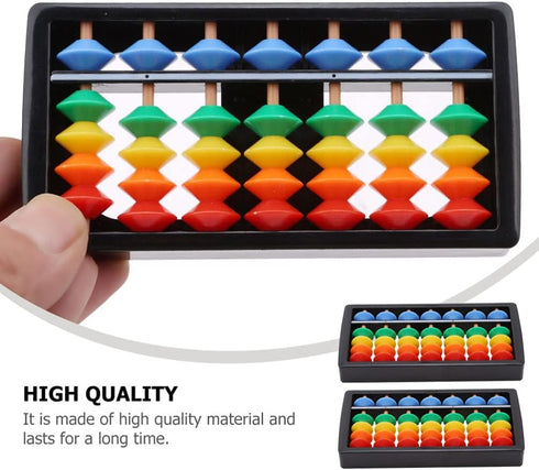 Toyvian 2PCS Plastic Abacus Soroban Calculator Plastic Abacus Math Learning Educational Toys for Children Calculation...