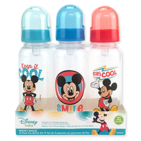 Disney Mickey Mouse Bottle Set, 3-Pack...
