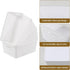 Gloreen White Plastic Basket, 8 Quart Weave Storage Baskets, 4 Packs...