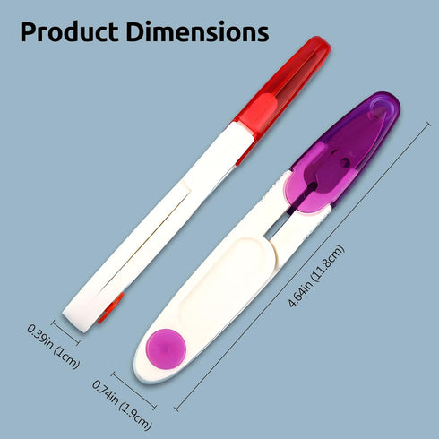 4PCS Compact 4 Inch U Shaped Portable Scissors with Protective Safety Cover for Yarn, Cross-Stitch, Thread, Sewing - Ideal for Craft, DIY, Stitch ...