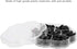 Mushroom Domed Black 184pcs DIY Plastic Eyes, Buttons, Artificial Animal Sewing Buttons for Art Toys Art Craft Craft Supplies...