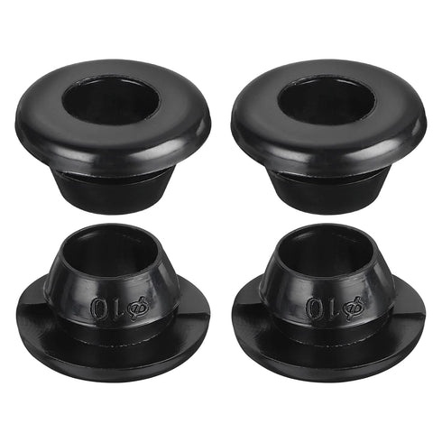 uxcell 10Pcs Rubber Grommets 10mm Mount Dia, for 8mm ID Rubber Hole Plugs Rubber Wiring Grommets for Firewall Cable Wire Protecting, Black...