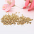 500Pcs 4mm Smooth Round Beads Gold Spacer Loose Ball Beads for Bracelet Jewelry Making Craft...