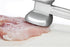 HIC Kitchen Non-Stick Dual-Sided Meat Tenderizer, Toothed and Plain Heads, Silicone-Coated...