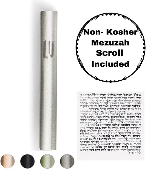 A&S Mezuzot Mezuza Aluminum Waterproof Case Peel & Stick Easy Installation Home Blessing (Silver, 5inch)...