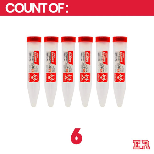 Ever Ready First Aid Porta Sharps Transportable Sharps Container with Locking Mechanism - 6 Count...