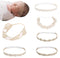 Rabbit Ears Cloth Bow–Stretch Headbands for Baby Toddler Girls Birthday, Party,Shower (Gold)...
