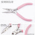 SUNNYCLUE Jewelry Pliers Making Supplies Kit Round Nose Pliers 32Feet Copper Jewelry Wire 40pcs Jump Rings 40pcs Crimp Beads & 40pcs Bead Tips for...
