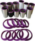 10PCS Tumbler Shields for Epoxy Tumbler, Silicone Tumbler Protector for Resin Paint,Cup Silicone Insert Paint Spray Shield, Epoxy Resin Cup Protec...