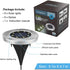 Aogist Solar Ground Lights, 8 LED Garden Lights Patio Disk Lights In-Ground Outdoor Landscape Lighting for Lawn Patio Pathway Yard Deck Walkway (W...