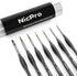 Nicpro 7 PCS Micro Fine Detail Paint Brush Set, Small Miniature Fine Tip Detail Brushes Kit for Acrylic Oil Watercolor, Models, Paint by Numbers, ...